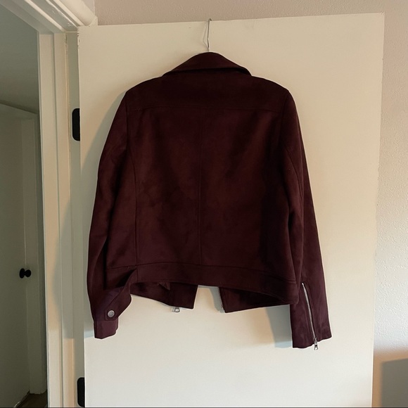 Loft Faux Suede Moto Jacket - Picture 6 of 8